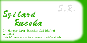 szilard rucska business card